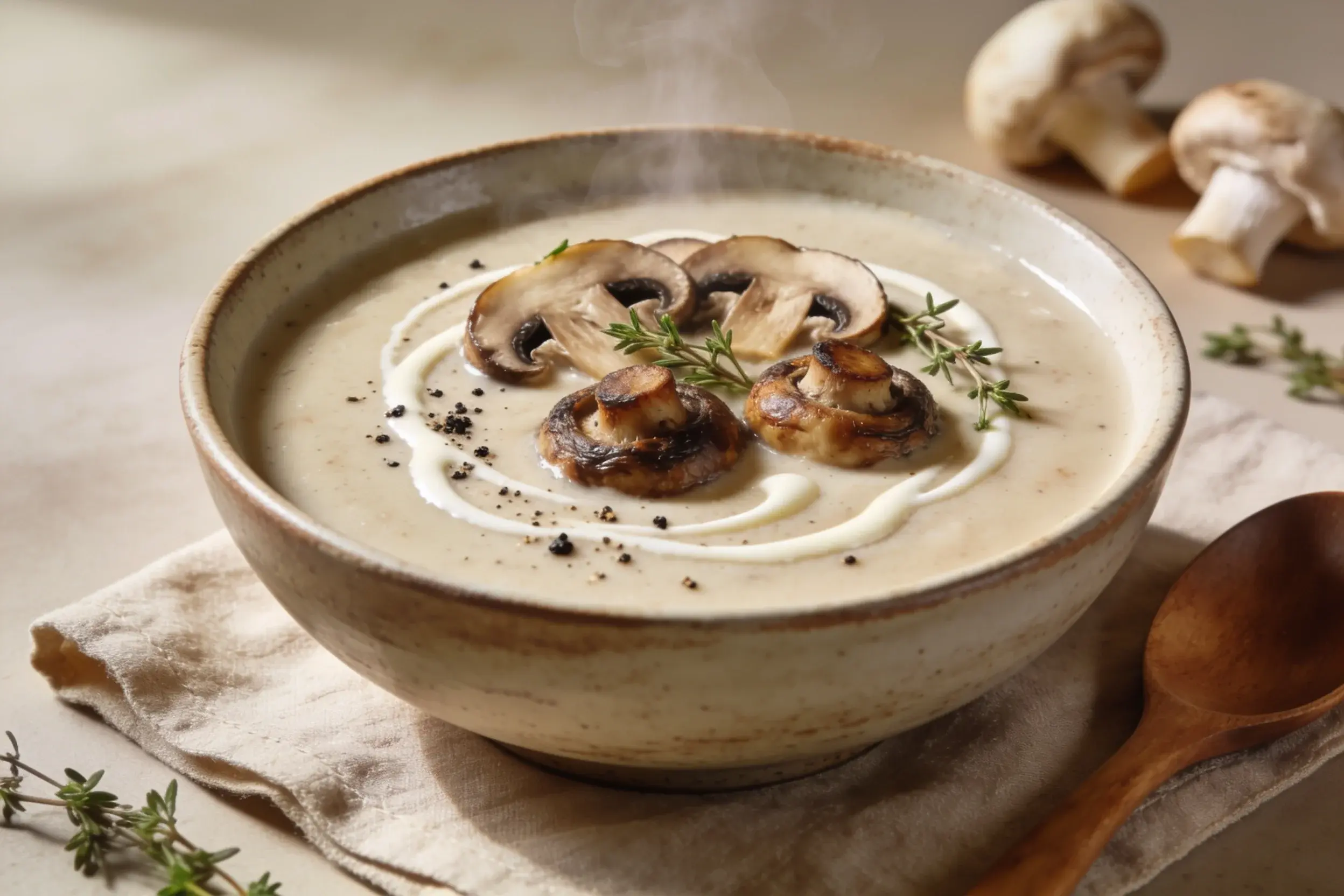 90 Calorie Mushroom Soup