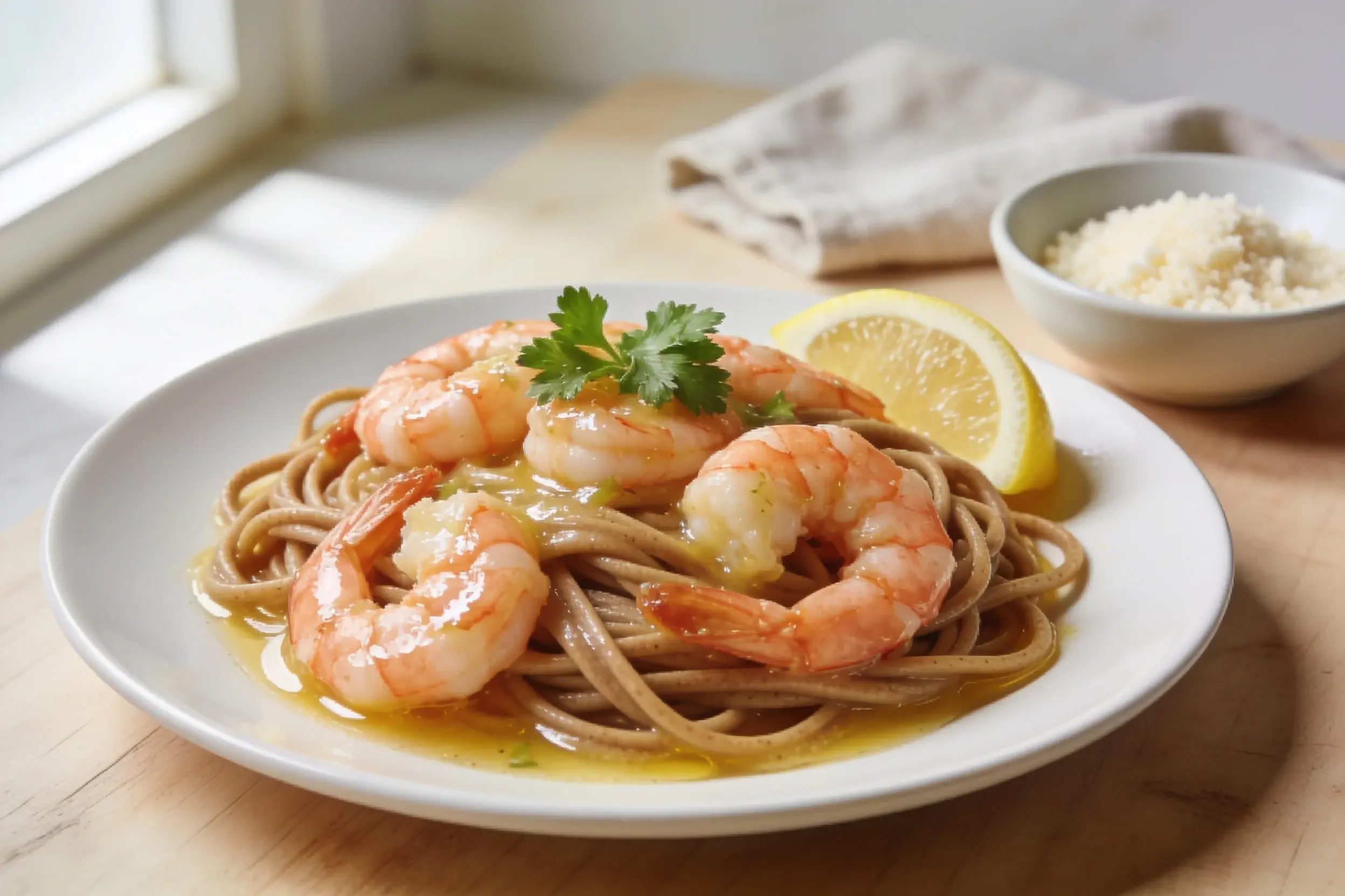 375 Calorie Shrimp Scampi
